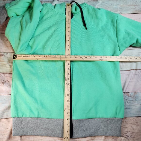 Jeremy Scott Spoiled Child Reversible Silver & Mint Hooded Jacket, Women's Small - Picture 8 of 12